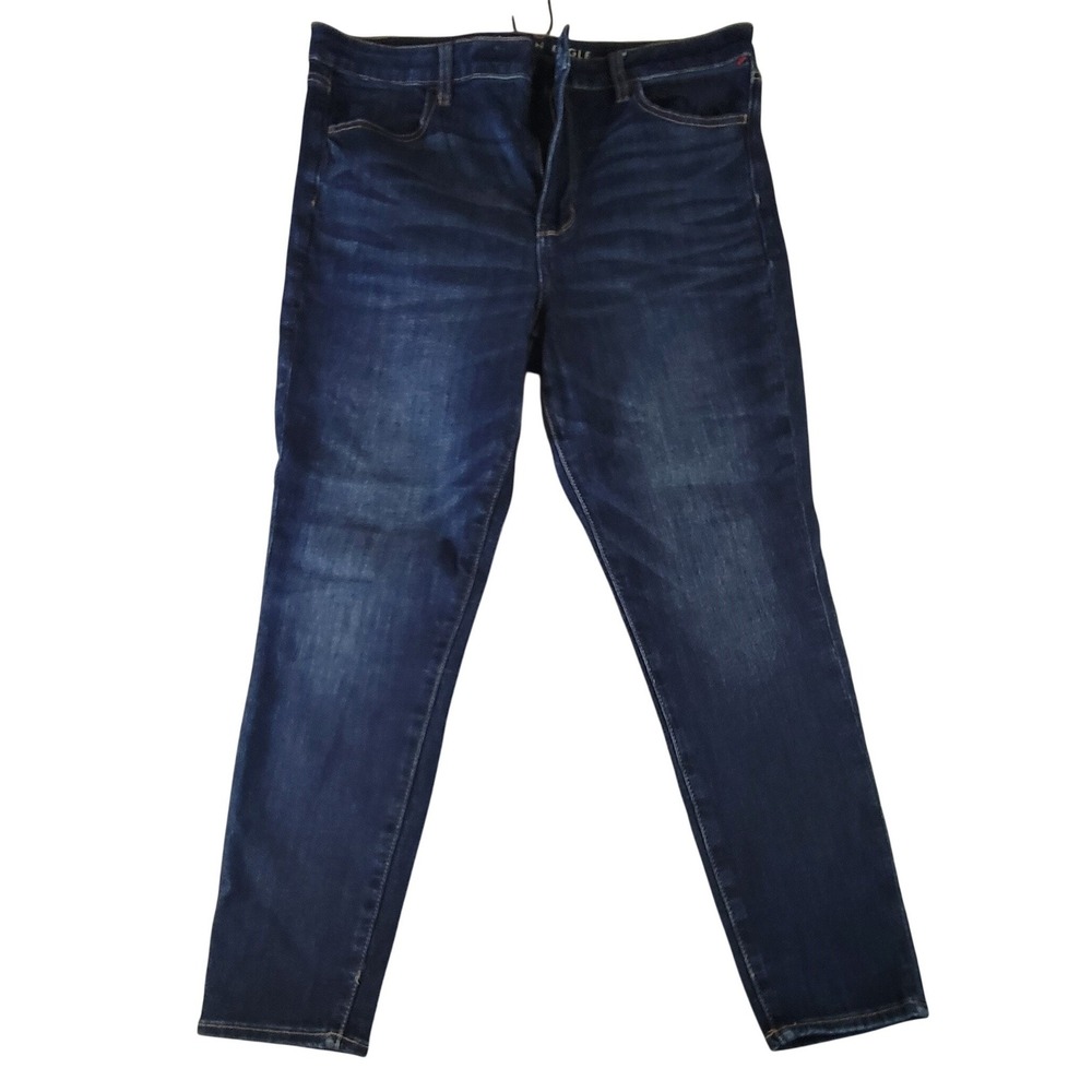 American Eagle Ne(x)t Level‎ Stretch Dark Wash High Rise Skinny Jeans Womens 12